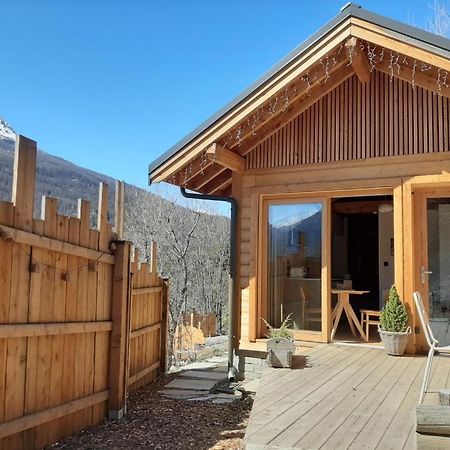Petit Chalet Neuf Independant 2 Pers "La Cabane De Jean " Briançon 외부 사진