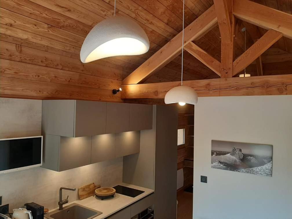 Petit Chalet Neuf Independant 2 Pers "La Cabane De Jean " Briançon 외부 사진