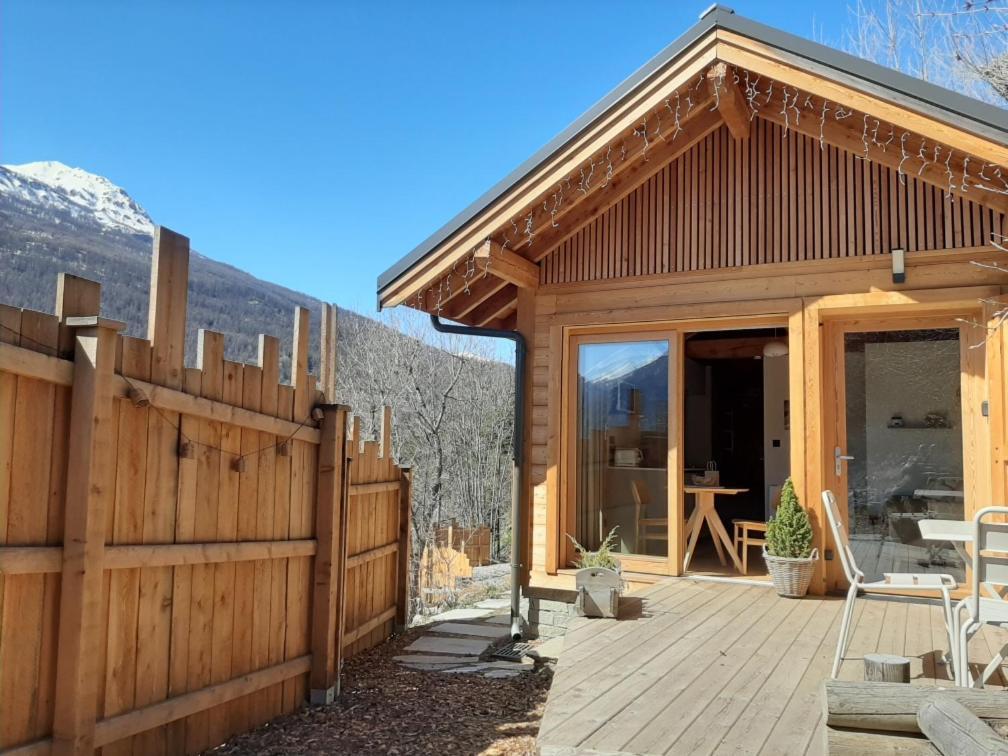 Petit Chalet Neuf Independant 2 Pers "La Cabane De Jean " Briançon 외부 사진